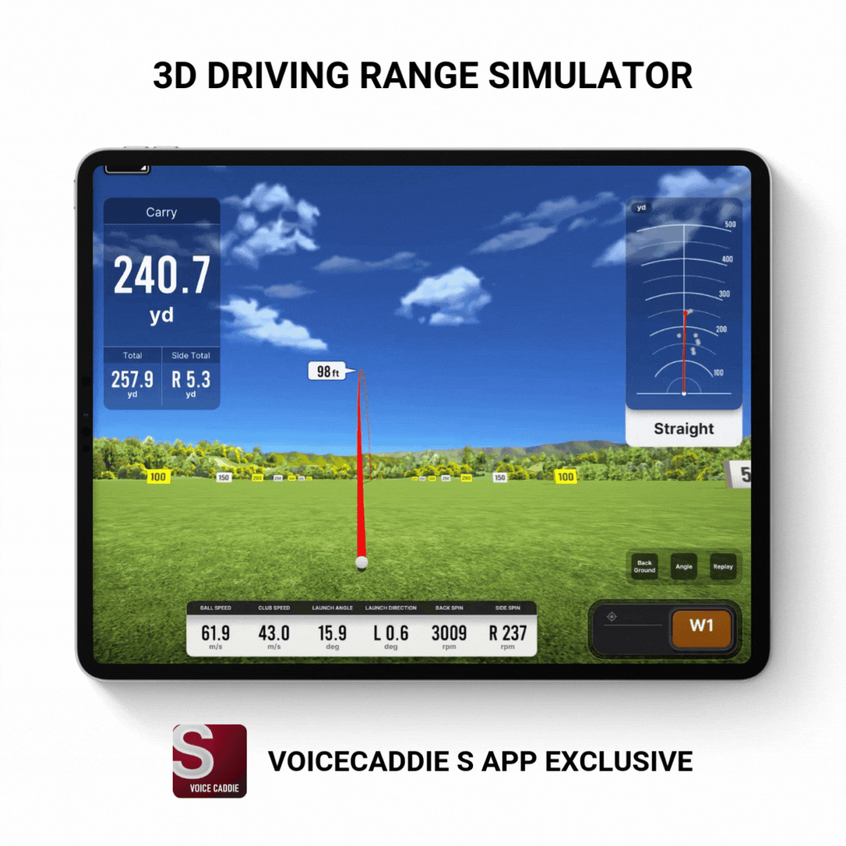 Pack Exclusif : Moniteur et Simulateur de Golf SC4 Pro avec filet TGN 7 et accessoires pour l'intérieur ou l'extérieur