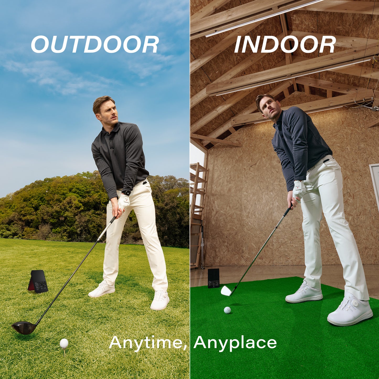 Pack Exclusif : Moniteur et Simulateur de Golf SC4 Pro avec filet TGN 7 et accessoires pour l'intérieur ou l'extérieur